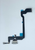 для iPhone XS - нижний шлейф зарядки белый OEM